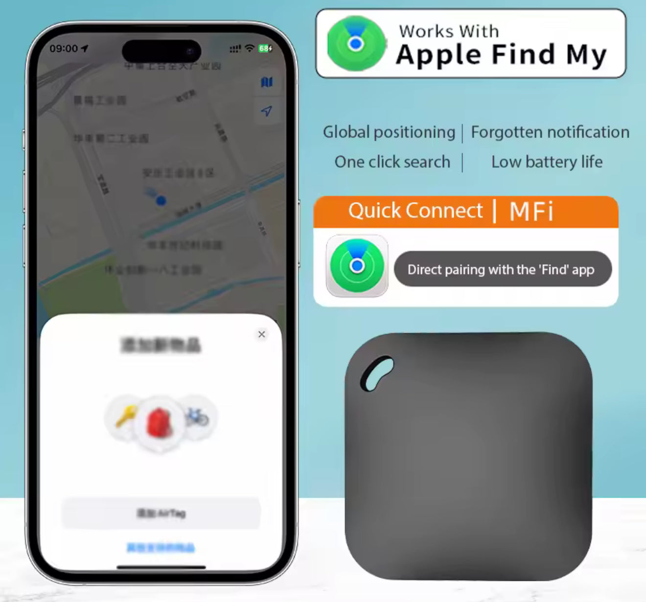 GPS Tracker Airtag - Zoek Mijn - Waterdicht