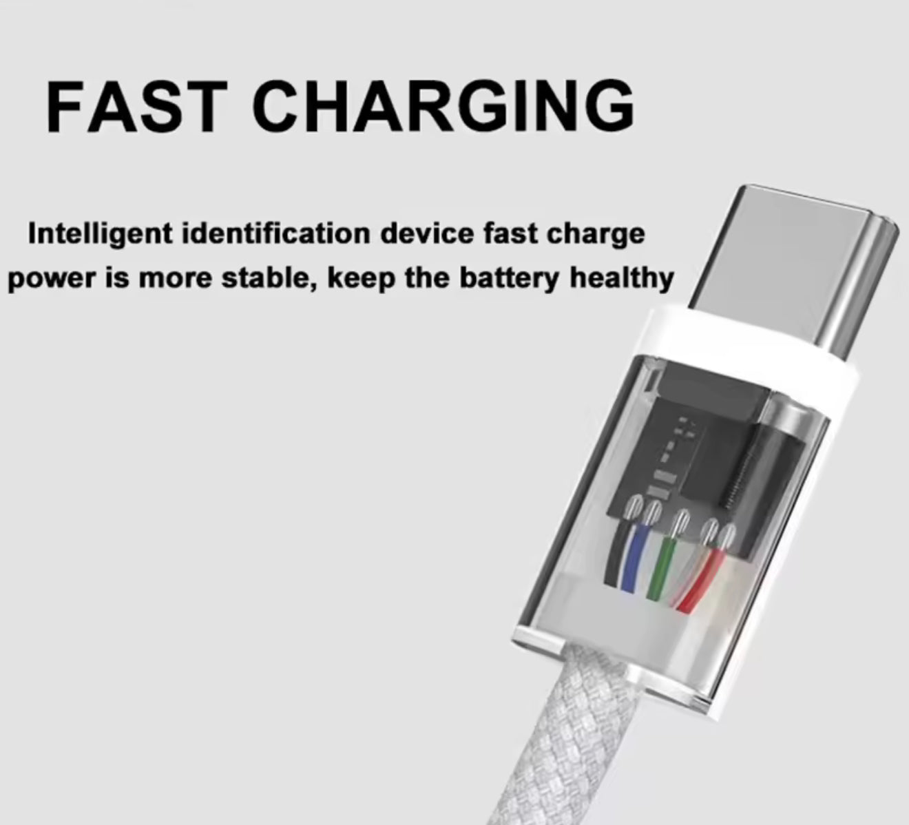 USB C Oplaadkabel Snellader 60W - 2stuks