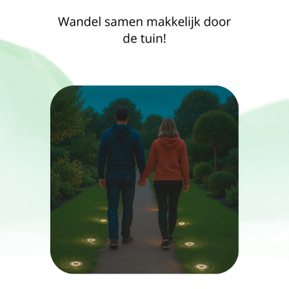 Tuin Spots op Zonne-Energie, Padverlichting, Tuinverlichting 4 stuks