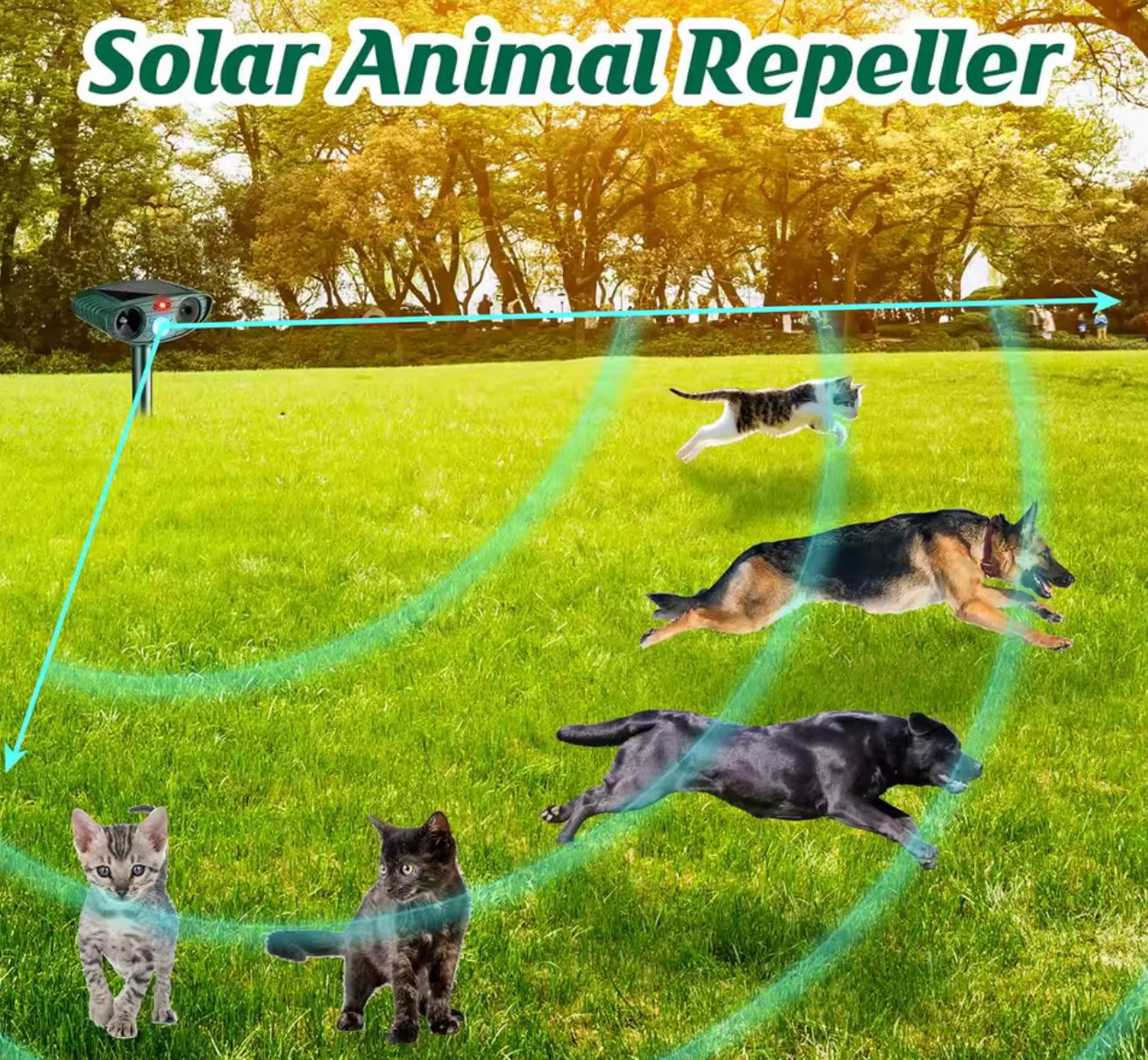 Ultrasone Kattenverjager & Dierenverjager PRO