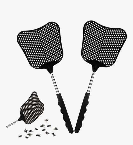 Vliegenvanger Set van 2 – Uitschuifbaar & Ergonomisch