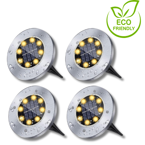 Tuin Spots op Zonne-Energie, Padverlichting, Tuinverlichting 4 stuks